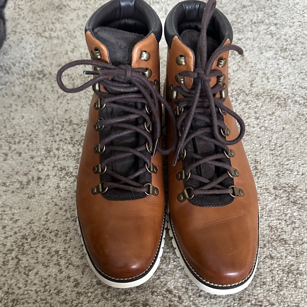 Cole Haan Brown Leather Hiking Boots
